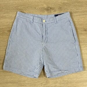 Vineyard Vines Blue White Check Seersucker Club Short Men's Size 30 - 7" Inseam